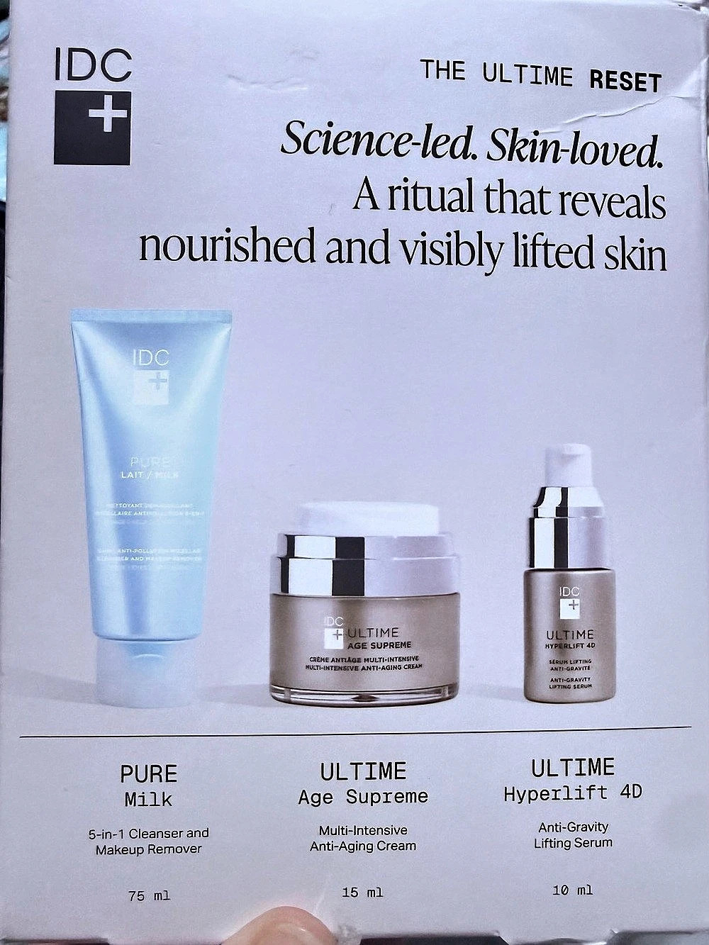 IDC The Ultime Reset Skincare Set NWT